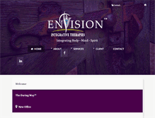 Tablet Screenshot of envisionintegrativetherapies.com